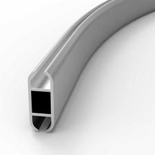Böjd Aluminium Keder-Skena Platt "Curve