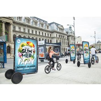 Reklamvagn för Cyklar "Clever"