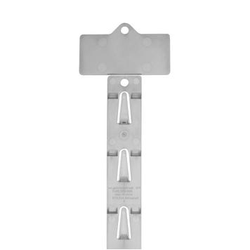 Clip Strip Transparent med Toppskylt, 12 krokar
